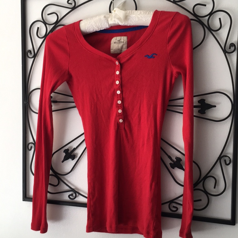 Hollister XS ribbed long sleeve shirt